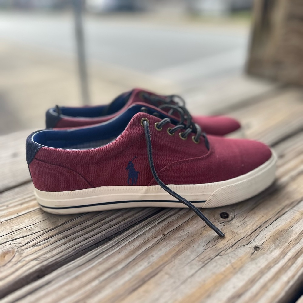 Polo Ralph Lauren VAUGHN Canvas Casual Fashion Low Top Sneaker for Men Size 9